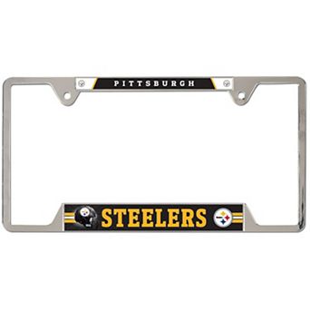 WinCraft Pittsburgh Steelers Team Logo Metal License Plate Frame