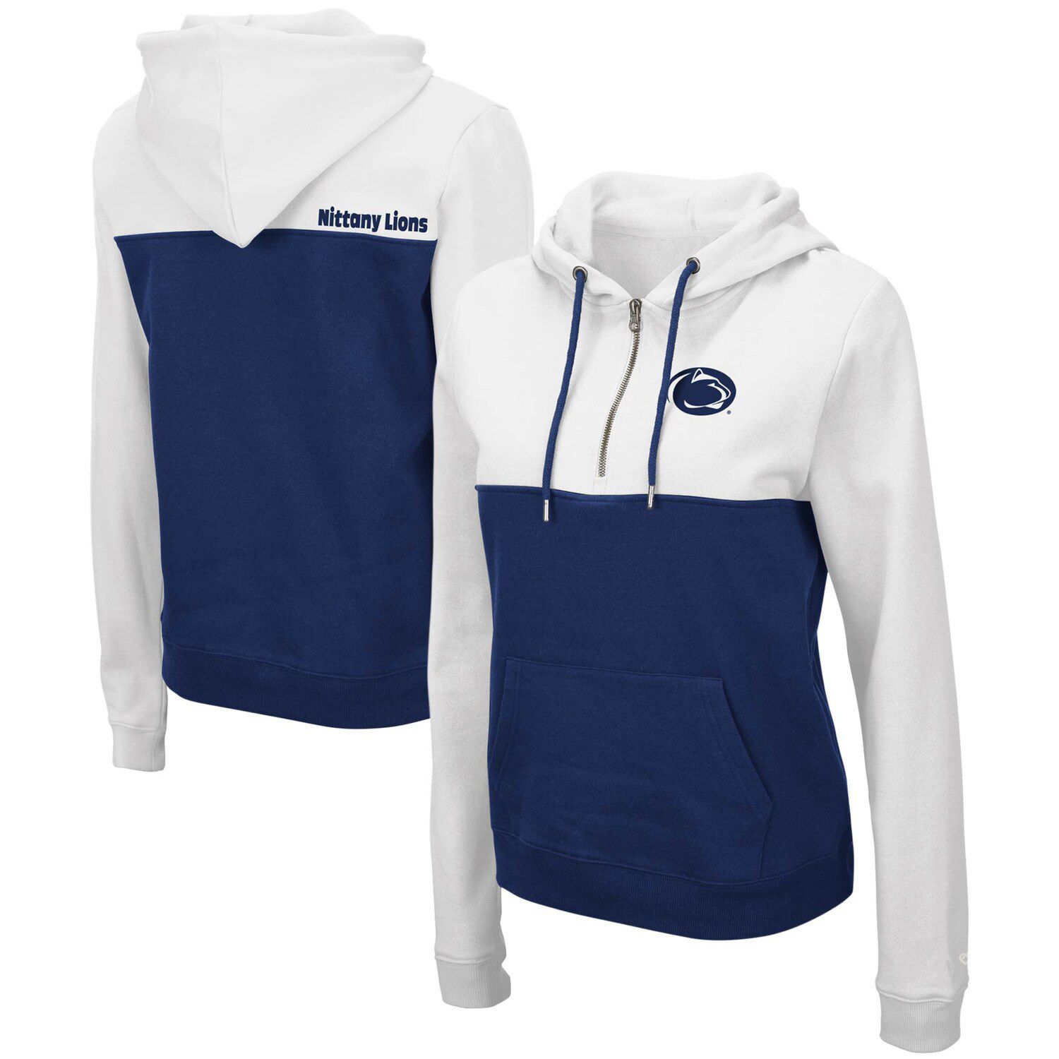 half white hoodie