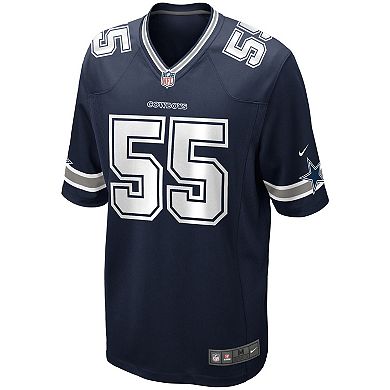 Men's Nike Leighton Vander Esch Navy Dallas Cowboys Game Player Jersey