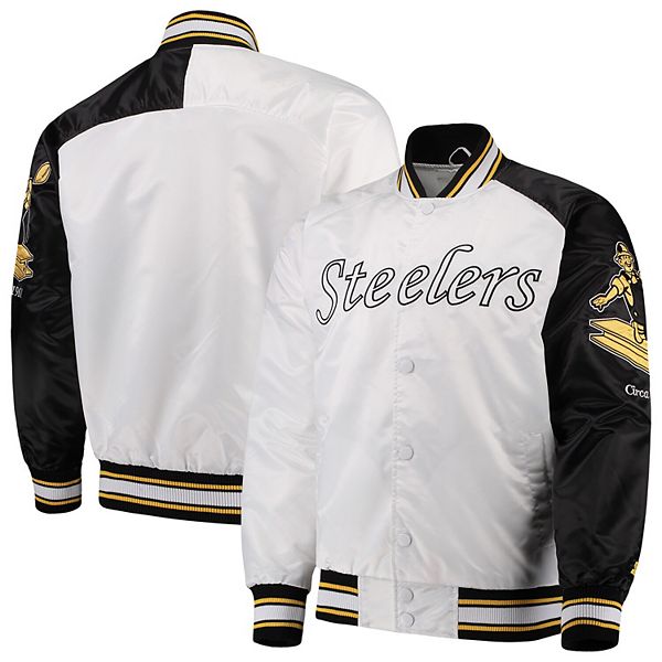 White Starter Varsity Satin New York Giants Throwback D-Line Jacket -  Jackets Masters