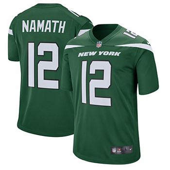 Men's Nike Joe Namath Gotham Green New York Jets Retired Player Game Jersey