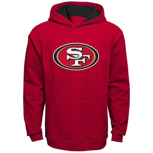 Youth Scarlet/Gold San Francisco 49ers Poster Board Full-Zip Hoodie