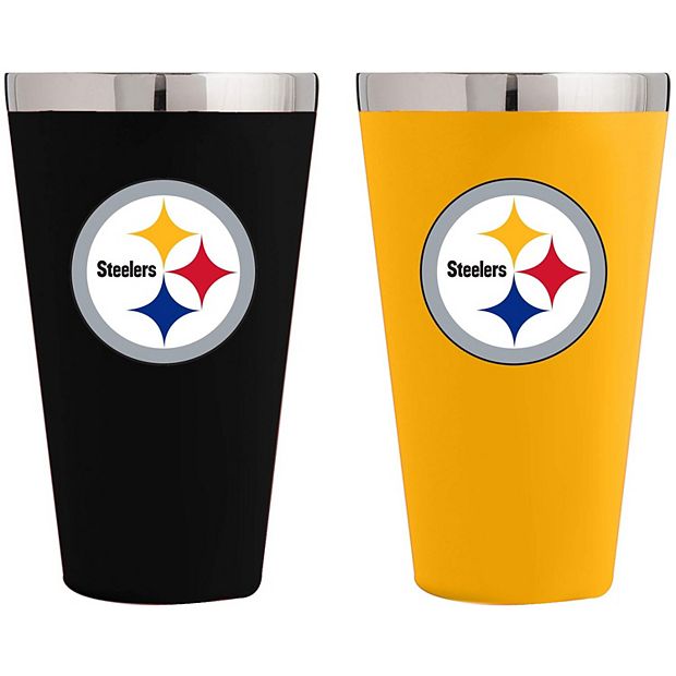 Pittsburgh Steelers NFL Historic Print Pint Glass