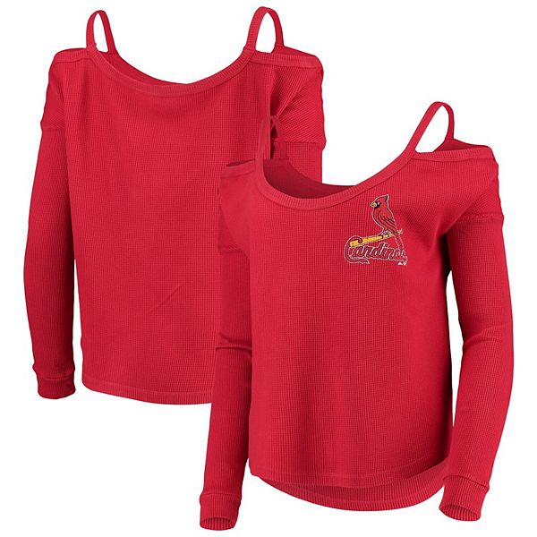 Women's St. Louis Cardinals Majestic Navy Crank Up The Heat T-Shirt - Extra Large | Headz N Threadz