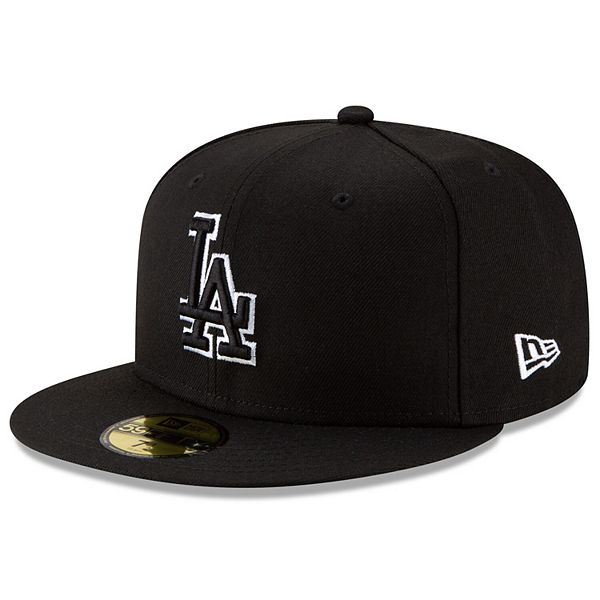 Los Angeles Dodgers New Era B-Dub 59FIFTY Fitted Hat - Black