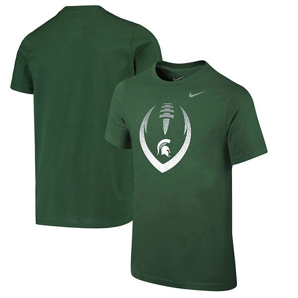 Youth Nike Green Michigan State Spartans Sideline Icon T-Shirt