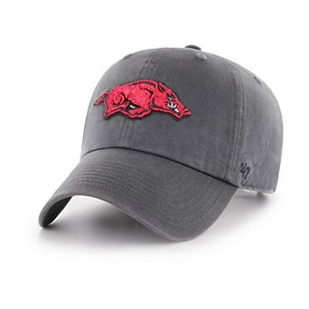 Arkansas Razorbacks '47 Clean Up Adjustable Hat- Charcoal