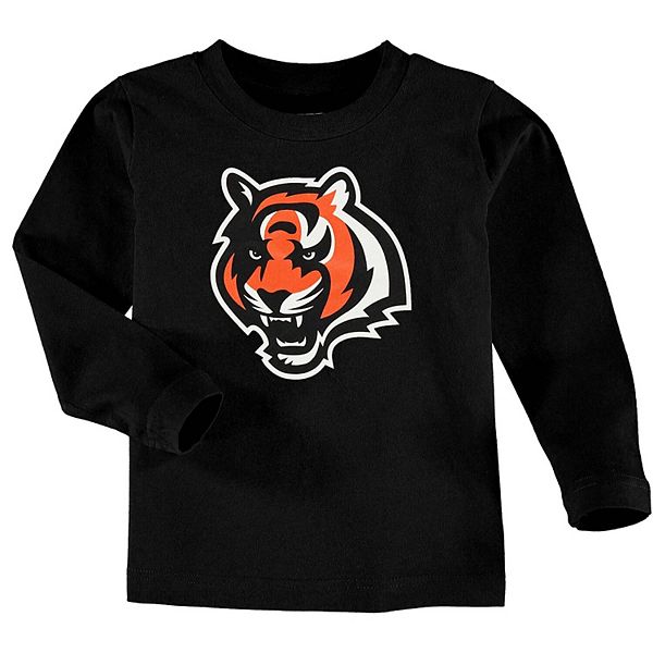الم اصبع القدم الكبير Cincinnati Bengals Toddler Team Logo Long Sleeve T-Shirt - Black الم اصبع القدم الكبير