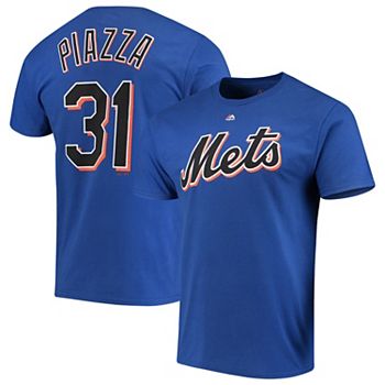 Women's New York Mets Mike Piazza Majestic White/Royal Home Cool