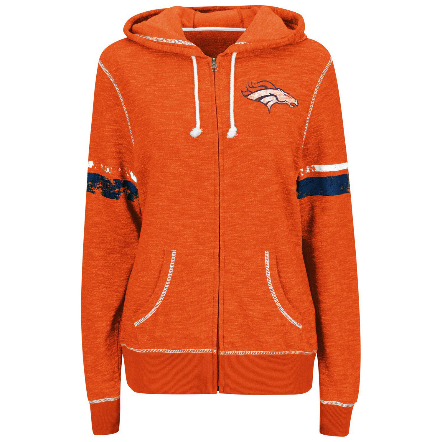 denver broncos full zip hoodie