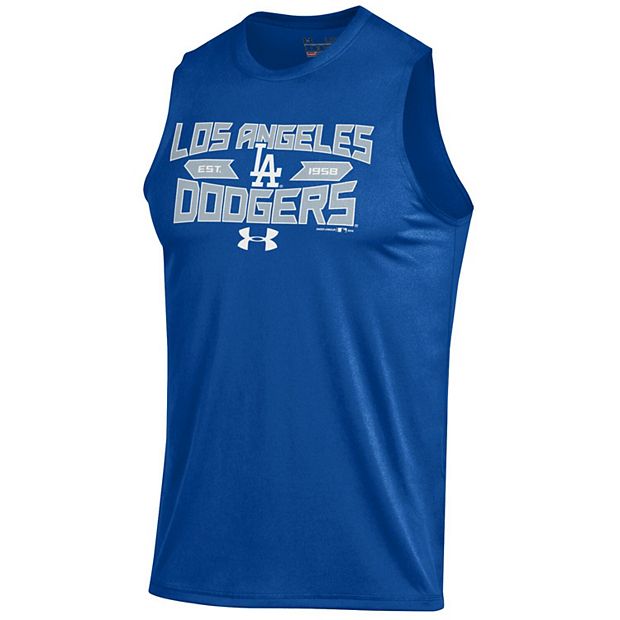 Men's Under Armour Royal Los Angeles Dodgers Tech Performance Sleeveless T- Shirt