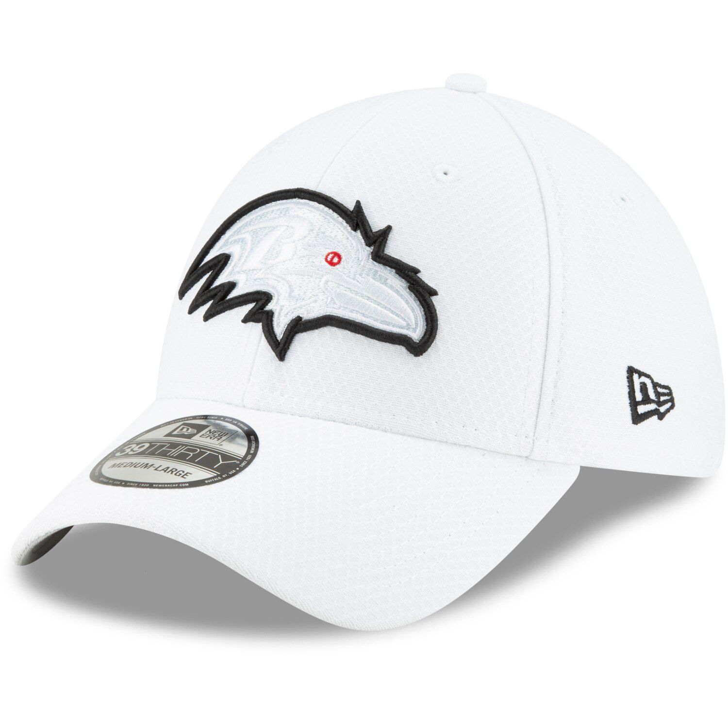 men's buffalo bills new era white 2019 nfl sideline platinum 39thirty flex hat