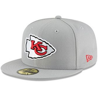 Men's New Era Gray Kansas City Chiefs Omaha 59FIFTY Hat