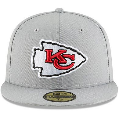 Men's New Era Gray Kansas City Chiefs Omaha 59FIFTY Hat