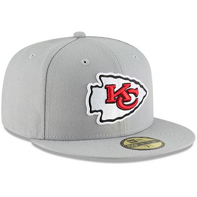 Men's New Era Gray Kansas City Chiefs Omaha 59FIFTY Hat