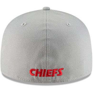 Men's New Era Gray Kansas City Chiefs Omaha 59FIFTY Hat