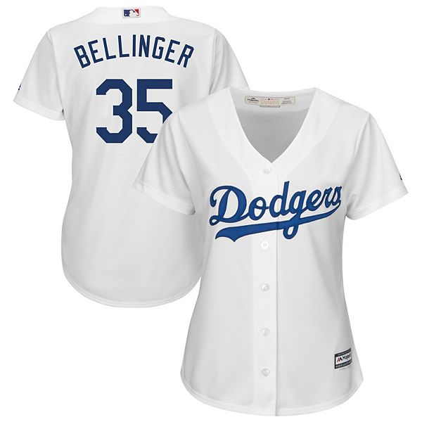 الف ليلة وليلة عطر Dodgers #35 Cody Bellinger White 2018 Memorial Day Cool Base Women's Stitched Baseball Jersey الف ليلة وليلة عطر