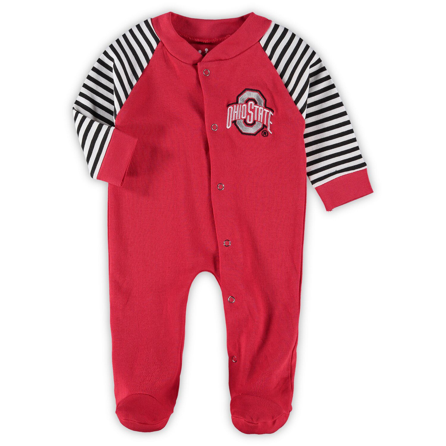 Image for Unbranded Infant Scarlet Ohio State Buckeyes Little Snap Sleeper at Kohl's.