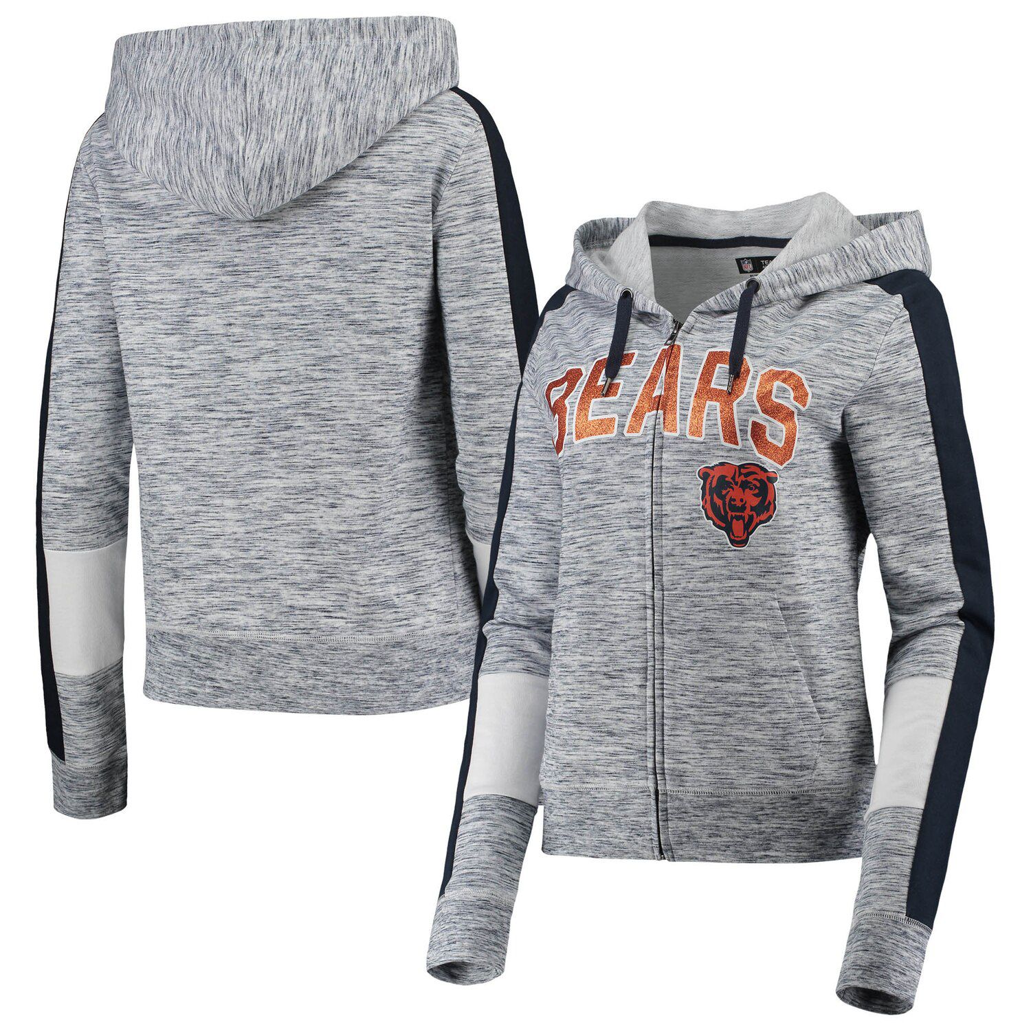 chicago bears womens zip up hoodie