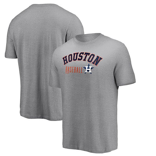 Men's Majestic Heathered Gray Houston Astros Trifecta T-Shirt Size: Medium