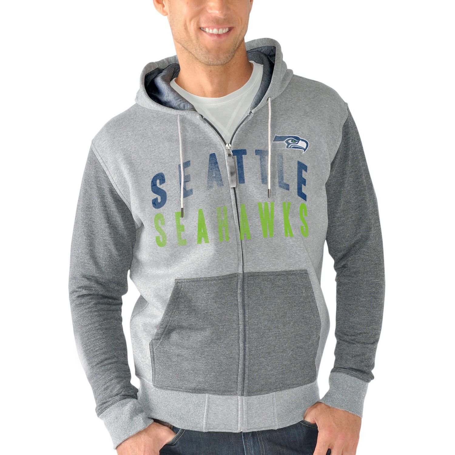 seahawks zipper hoodie