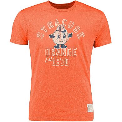 Men's Original Retro Brand Heather Orange Syracuse Orange Vintage Tri-Blend T-Shirt