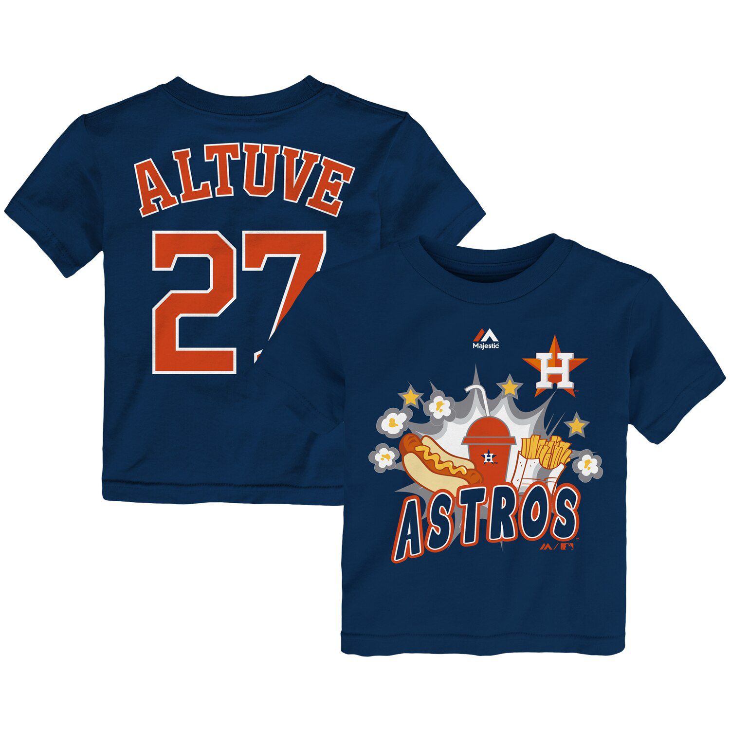 Outerstuff Carlos Correa Houston Astros Orange Net Youth Name and Number  Shirt