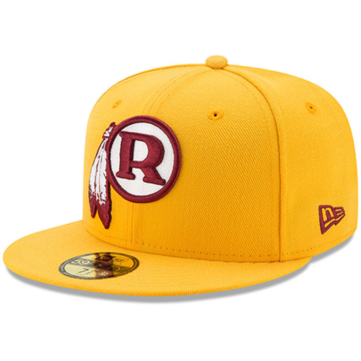 yellow redskins hat