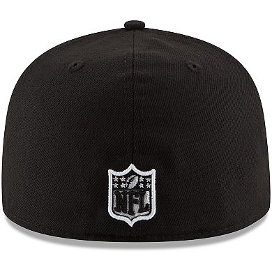Men's New Era Black Detroit Lions B-Dub 59FIFTY Fitted Hat