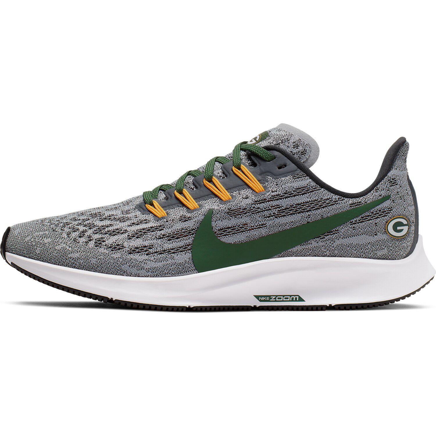 nike gray and green shoes