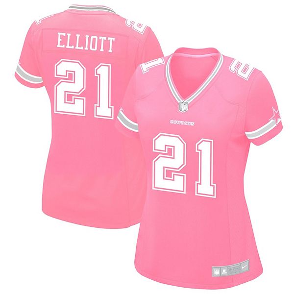 Women's Nike Ezekiel Elliott Pink Dallas Cowboys Game Jersey