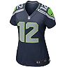 Girls Youth Seattle Seahawks Nike College Navy Replica Game Jersey