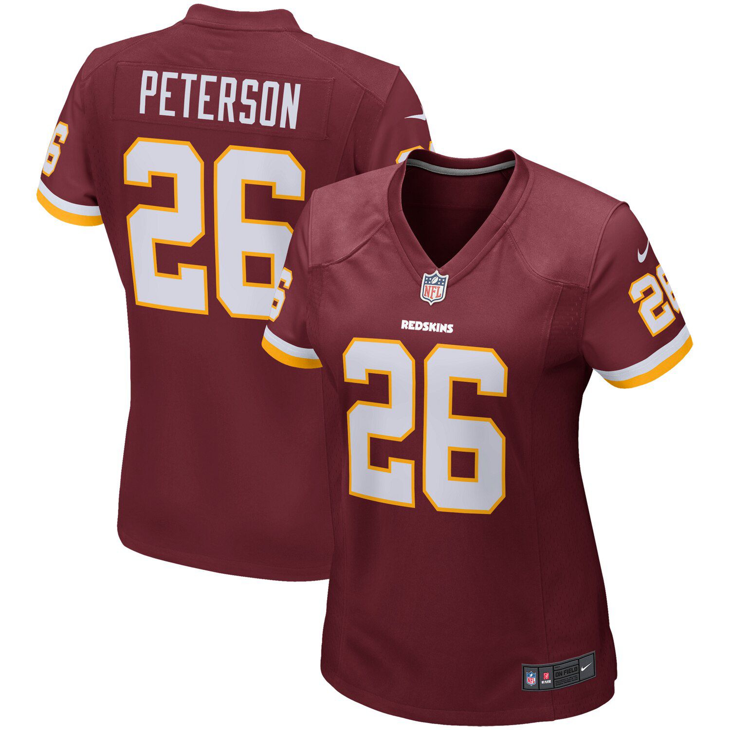 nike on field redskins jersey