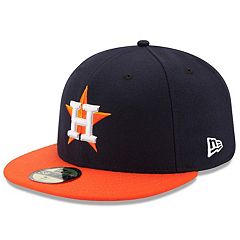 Men's New Era Navy/Orange Houston Astros 2022 World Series Champions Road Side Patch 59FIFTY Fitted Hat