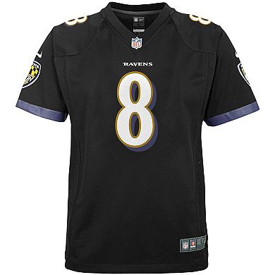 Youth Nike Lamar Jackson Black Baltimore Ravens Game Jersey