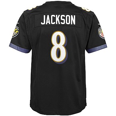 Youth Nike Lamar Jackson Black Baltimore Ravens Game Jersey