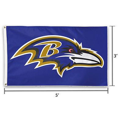 WinCraft Baltimore Ravens Deluxe 3' x 5' Flag