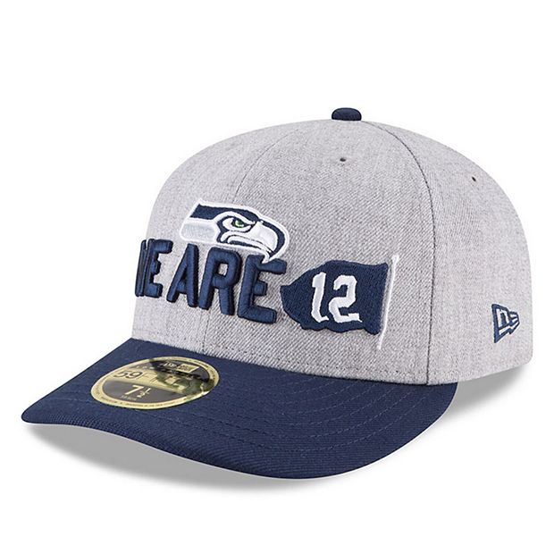 Men's New Era Heather Gray/Navy Seattle Seahawks 2018 NFL Draft