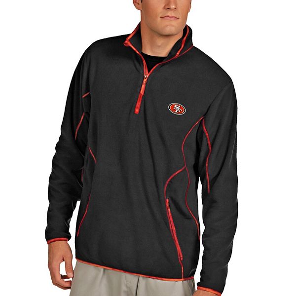 Antigua NFL San Francisco 49ers Women's Milo 1/4 Zip Pullover, Red, Medium