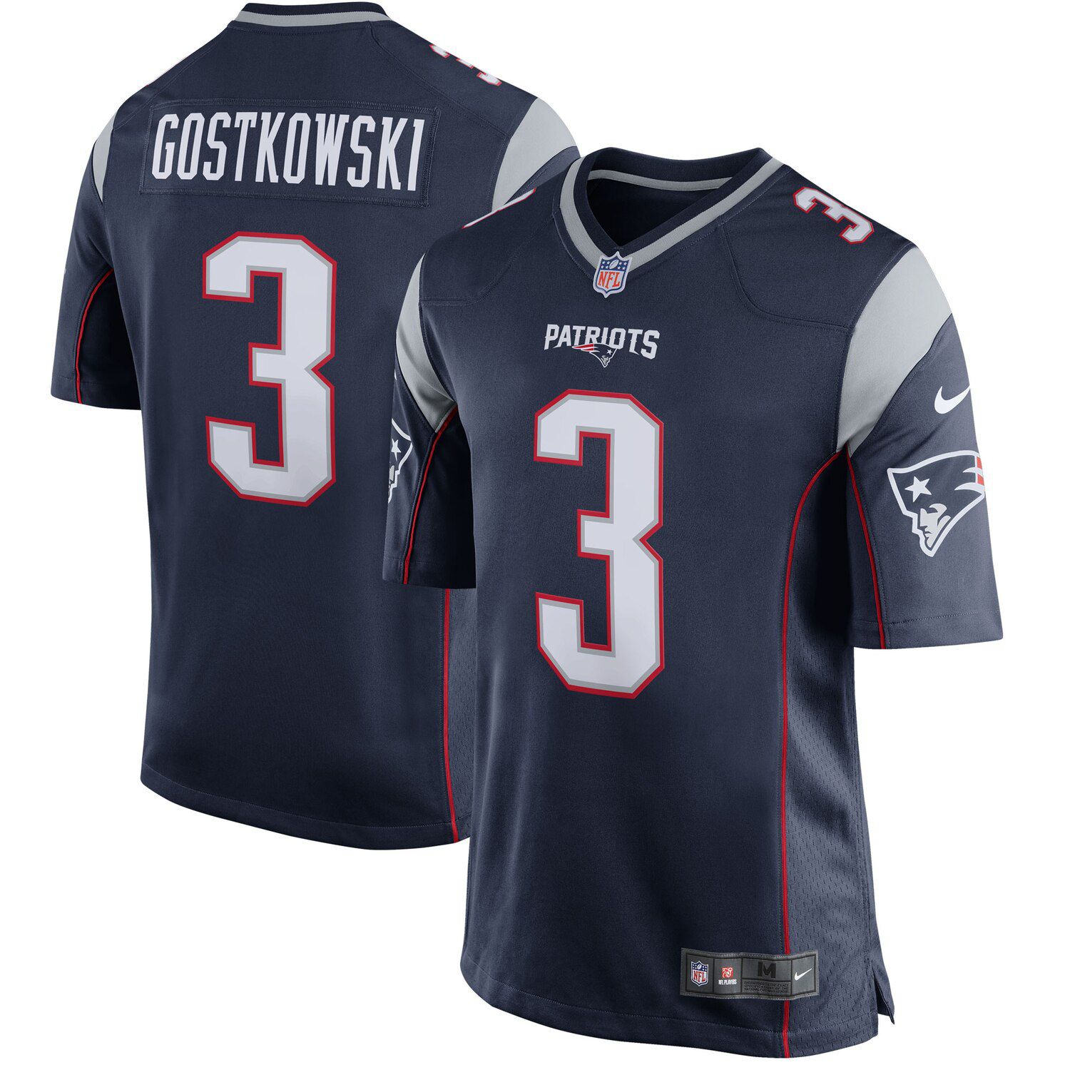 2015-2016 Stephen Gostkowski Patriots Team Issued Event Worn Jersey Size 48  - Juicy Lucy's Steakhouse