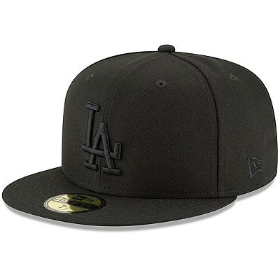 Men s New Era Black Los Angeles Dodgers Primary Logo Basic 59FIFTY Fitted Hat