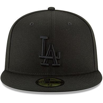 Men's New Era Black Los Angeles Dodgers Primary Logo Basic 59FIFTY Fitted Hat