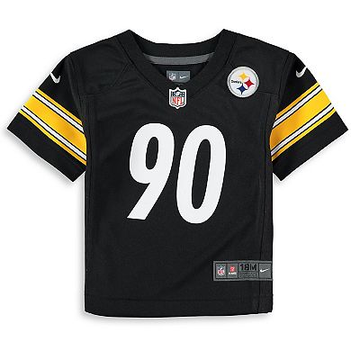 Infant Nike T.J. Watt Black Pittsburgh Steelers Player Game Jersey