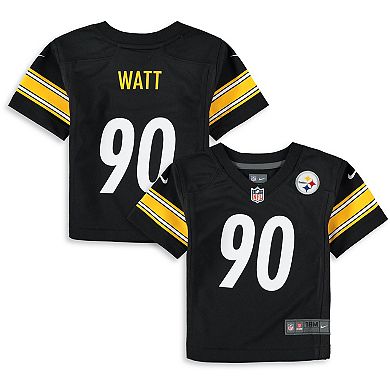 Infant Nike T.J. Watt Black Pittsburgh Steelers Player Game Jersey