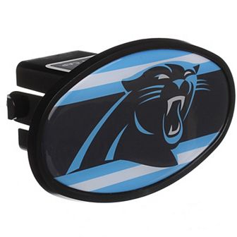 Carolina Panthers Stripe Oval Fixed 2" Hitch Cover