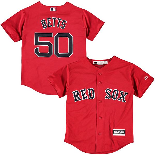Men's Boston Red Sox Mookie Betts Majestic White Home Official