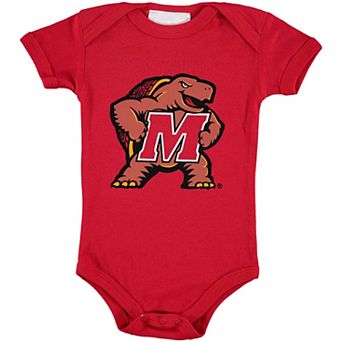 Infant Red Maryland Terrapins Big Logo Bodysuit