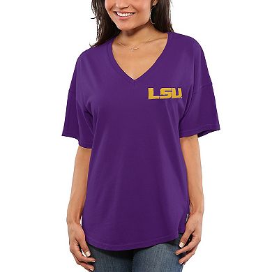 Women's Purple LSU Tigers Spirit Jersey Oversized T-Shirt