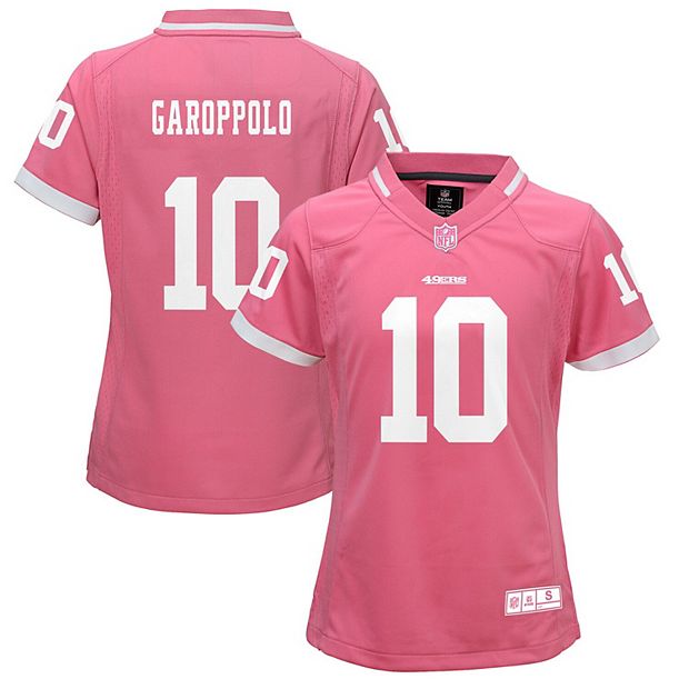 Girls Youth Jimmy Garoppolo Pink San Francisco 49ers Fashion Bubble Gum  Jersey