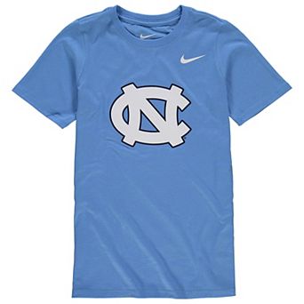 Youth Nike Carolina Blue North Carolina Tar Heels Cotton Logo T-Shirt